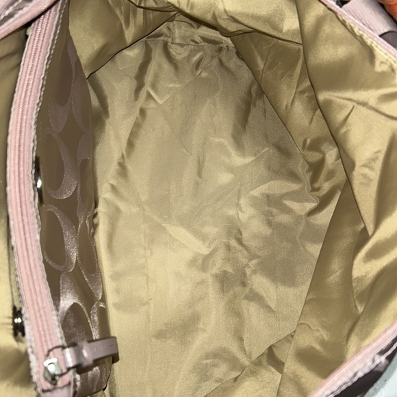 Coach Dusty Pink Weekender Travel Bag With Pouch EC - Picture 11 of 12